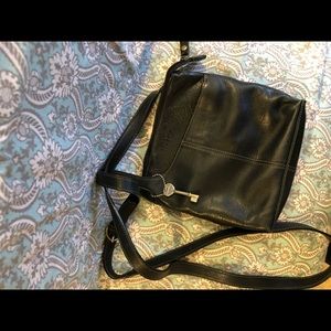 Fossil Black Leather Crossbody